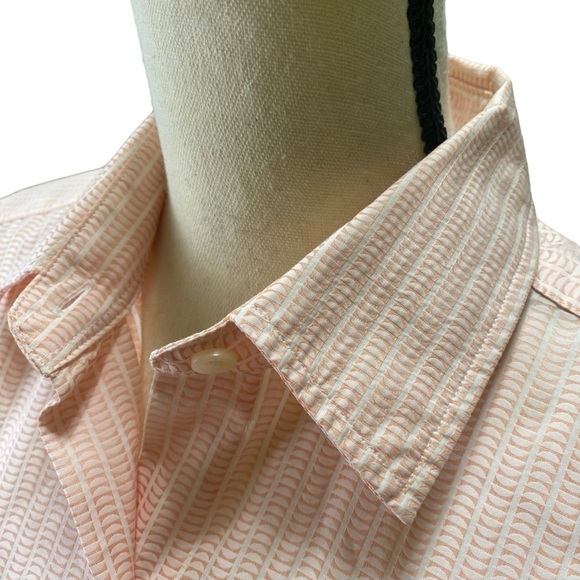 Saks Fifth Avenue Button Down Blouse Sz 8 Pink - Picture 3 of 13